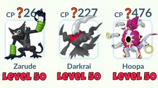 using LeveL 50 *Triple DARK TYPE MYTHICAL* Team in Pokemon GO.