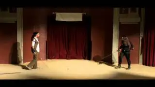 Lidia y Fatima muestra de esgrima
