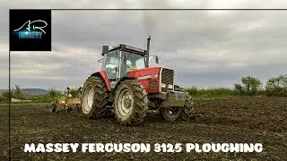 Massey Ferguson 3125 ploughing stubble