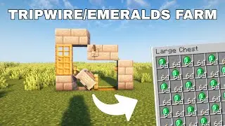 Easy Tripwire & Emerald Farm in Minecraft 1.21.10