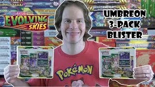 Umbreon Evolving Skies 3 Pack Blister Opening