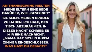 An Thanksgiving hielten meine Eltern eine Rede dar&uuml;ber, wie &bdquo;gesegnet&ldquo; sie seien, meinen Bruder...