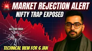 Rejected from All-Time High 🚨 Nifty Sensex Trap or Trend Reversal? | 6 Jan Analysis