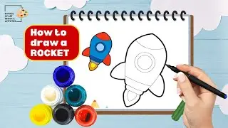 How to Draw & Color a Rocket | Easy Drawing Tutorial for Kids