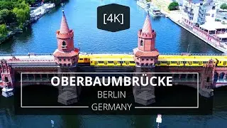 Oberbaumbr&uuml;cke, Berlin, Germany - from drone (DJI Mini 2) [4K]