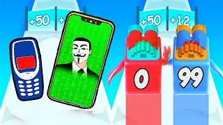 MAX LEVEL in Bullet Numbers, Phone Shoot Run - Mobile Games Walkthrough (New Update Gameplay)
