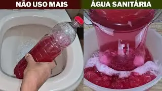 Não Uso Mais Água Sanitária Faço Assim e Fica Limpo e Perfumado   Com Muita Economia