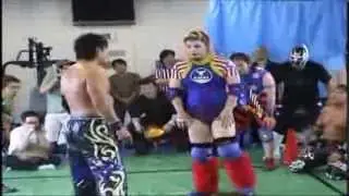 Keita Yano　Batten Tamagawa　Naoshi Sano　vs. HARASHIMA　Masa Takanashi　Gouta Ihashi