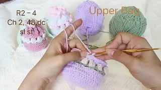 Tulip Crochet Pouch 🌷 | Cute Drawstring Bag Tutorial (Beginner Friendly)