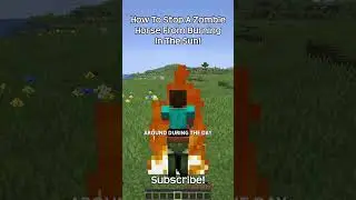 How To Stop A Zombie Horse From Burning During The Day In Minecraft?!