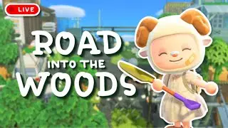 🔴Let's Landscape A Foresty x Industrial Road // Cosy Decorating - Animal Crossing New Horizons