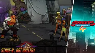 Streets of Rage 4 : Stage 8 Gameplay - Art Gallery! Floyd Iraia