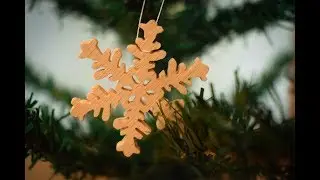 Making Wooden Snowflake | Scroll Saw Project | Wooden Ornament