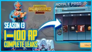 Season 13 100RP rewards | 1 - 100 RP complete leaks | pubg mobile season 13