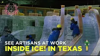 Unedited Footage from Inside ELF ICE! at Gaylord Texan as Artisans Craft the Attraction