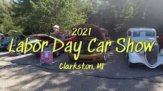 2021 Labor Day Car Show in Clarkston, Michigan.