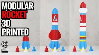 3d printed Modular Rocket | Improves motor and haptic skills of kids | Prusa Mini