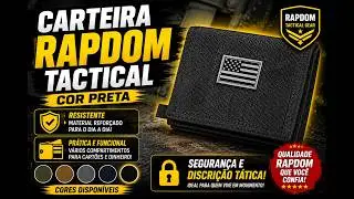 Carteira T&aacute;tica RAPDOM Cor Preta