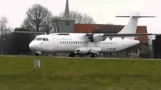 Stobart Air/Aer Lingus Regional EI-REI ATR 72-200 Arrival And Departure At London Southend Airport