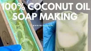 100% Coconut Oil Soap Making- Cold Process