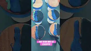 Resin coasters #satisfying #resin #art #resinart #resinpour #oceanresin #diy #reels #shorts #fyp