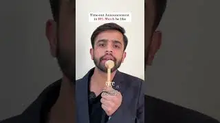 Time-out Announcement in ICC Tournament Match vs Time-out Announcement in IPL Match | Cricket memes
