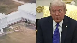 Трампу показали модель двухэтажного бального зала Белого дома на фоне строительства и сноса восто...