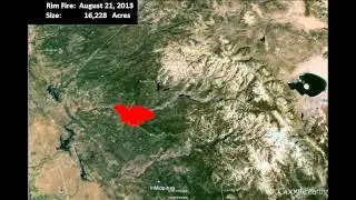 Rim Fire Perimeter Growth