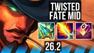 TWISTED FATE vs KAYLE (MID) | Good KDA: 12/1/11, 33K damage | NA Master | 26.2