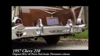 1957 Chevy 210 original 283ci v8 Flowmaster exhaust