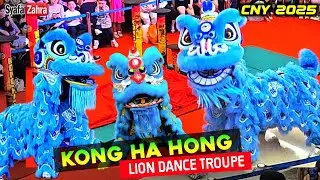CNY 2025, Acrobatic Lion Dance High Pole. Barongsai KONG HA HONG