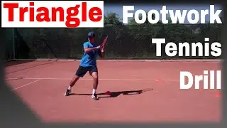 Footwork Tennis Drill - Triangle Strokes / Shadow Tennis