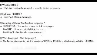 Learn basics of HTML