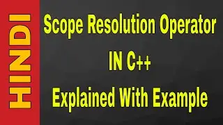 What is the use of scope Resolution Operator in C++