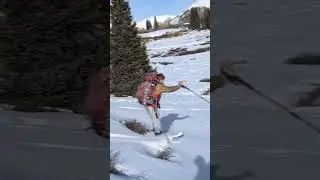 Evan faceplant, mid snow conditions molas pass