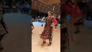 Michelle Reed at Bear Moon Powwow 2024 #CapCut #powwow #wisconsin #nativetiktok #medicine