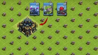 Level 1 K A N E vs 100 cannon -- level 1 pekka vs 100 canons challege -- Clash Pekka