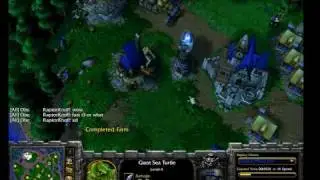 WC3 Warcraft III commentary human vs Undead on Turtle Rock Part 1of2