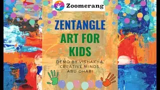 Zoomerang- Video #8| Zentangle Art Demo with Vishakha, Abu Dhabi