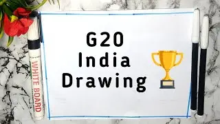 G20 Drawing | G20 Poster | G20 India Logo Drawing | Poster On G20 | One Earth One Family One Future