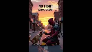 Deadpool Feeds the Dog #deadpool #relatable #fighting #dog