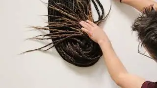 How to make synthetic faux dreadlocks? Crochet Dreads Hand Made!