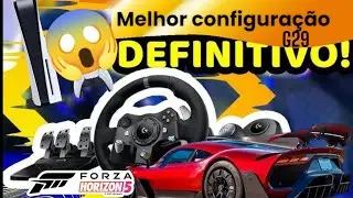 MELHOR CONFIGURAÇÃO PARA VOLANTE G29 NO FORZA HORIZON 5 Playstation 5 vídeo atualizado na descrição.