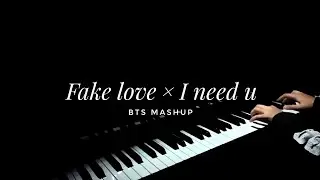Fake love x I need u - BTS 방탄소년단 (Piano mashup) #5thFlowerPathWithBTS 💜