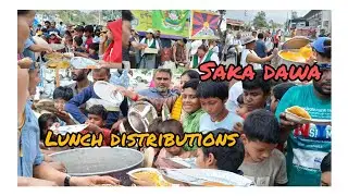 lunch distributions on saka dawa...#tibetanvlogger #dekyiling #tibetanculture