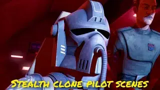 All stealth clone pilot scenes - The Clone Wars