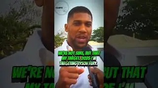&ldquo;AJ Wants Tyson Fury & become 3 time world Champ in 2025! #anthonyjoshua #boxing #heavyweight