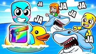 Me Hice pasar por NOOB en SHARKBITE 2, luego Usé la Mejor Arma!