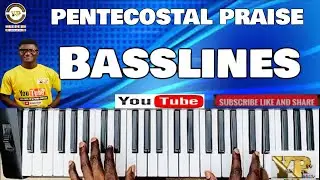 HOW TO PLAY PENTECOSTAL BASSLINES ON THE KEYBOARD AS A BEGINNER PIANO TUTIRIAL KEY F