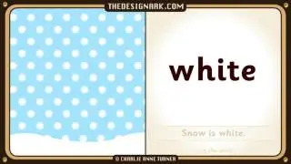 Произносите английское слово. Белое (white)